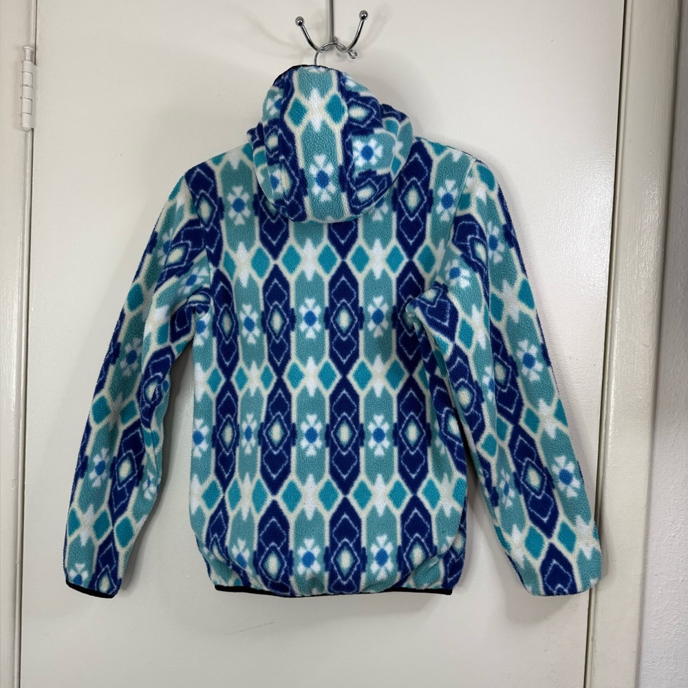 Patagonia Synchilla, blue Pine Patch Snap-T Hooded Full-Zip Fleece Jacket XS - Picture 3 of 6